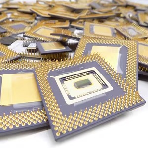 CPU ceramic processor scrap with gold pins for gold recovery