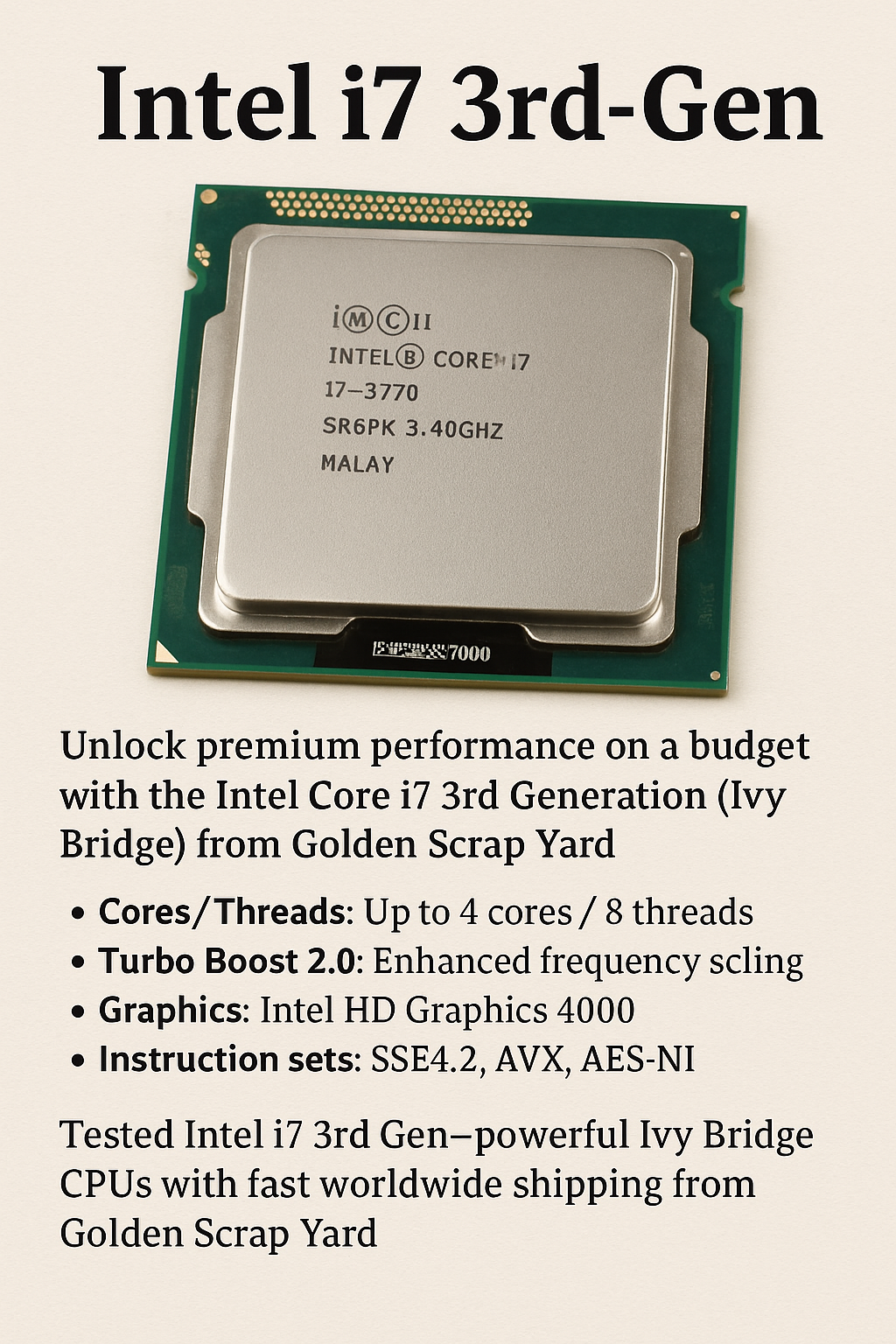 Intel i7 3rd-Gen